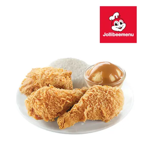 Jollibee 3 Pc Chickenjoy with 2 Sides