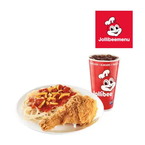 1pc Chickenjoy with Jolly Spaghetti and Drink