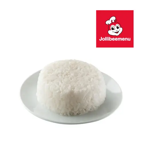 A hot plate of steamed rice